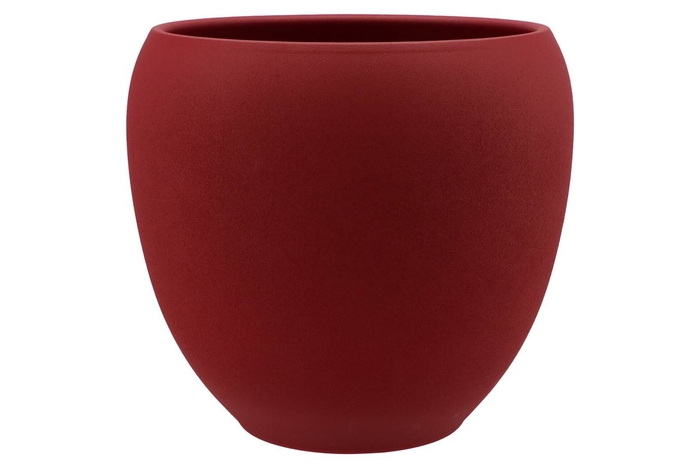 Vinci Red Velvet Flower Pot 31x28cm