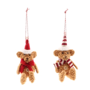 Christmas Hanger deco Bear d04*11cm