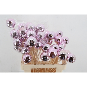 Stick Ball Mirror C. Ø6cm Pink