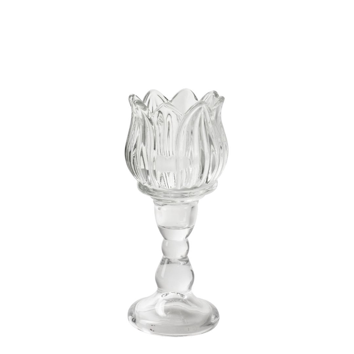 <h4>Theelichth. Tulp/voet d07*15.5cm</h4>