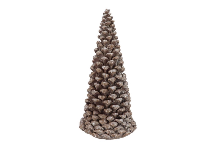 <h4>Xavi Brown Xmas Tree 17x17x37cm</h4>