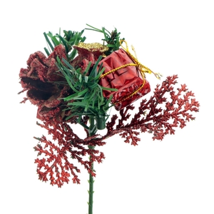 Christmas sticks 15cm Christmas rose 8cm