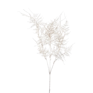 SILK FLOWERS - ASPARAGUS SPRAY METALLIC CHAMPAGNE 61CM