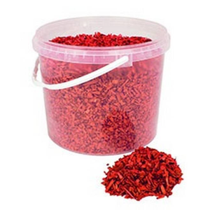 Copeaux de bois 10 litre rouge