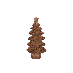 Wonderland Scottish Brown Tree Star 14x10x28cm