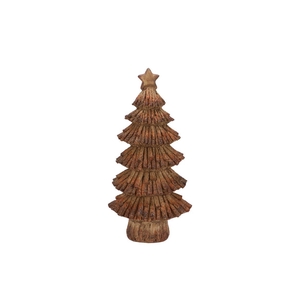 Wonderland Scottish Brown Tree Star 14x10x28cm
