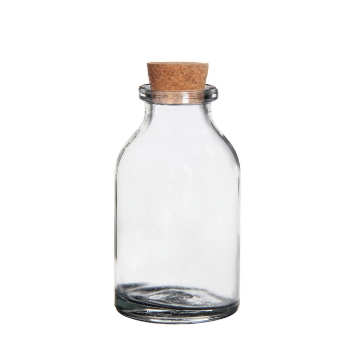 Glass bottle+cork d03 6cm