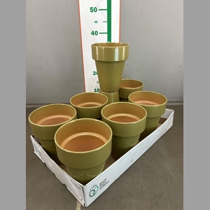 KERAMIEK VAAS ZAND BEIGE H18XD14