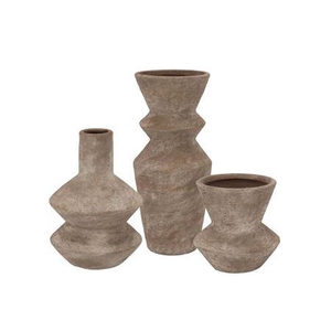 Lisboa Brown Vase Bubble S/3 11x11/11x16/10x24