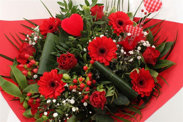 <h4>Boeket Roos Groot Rood Valentijn</h4>