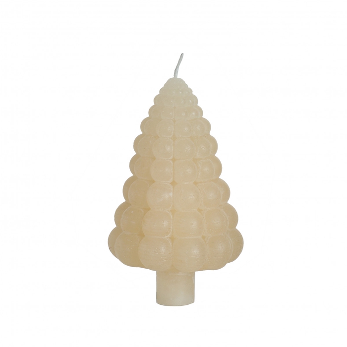 <h4>Kaars kerstboom bubble d07*12cm</h4>