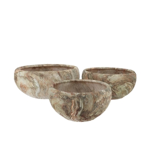 Monty Sand Bowl S/3 43x18/33x17/27x15cm