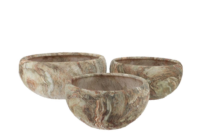 <h4>Monty Sand Bowl S/3 43x18/33x17/27x15cm</h4>