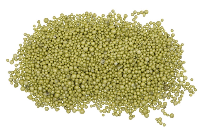 Garnish Pearls Deco Apple Green 4-8mm A 4 Liter