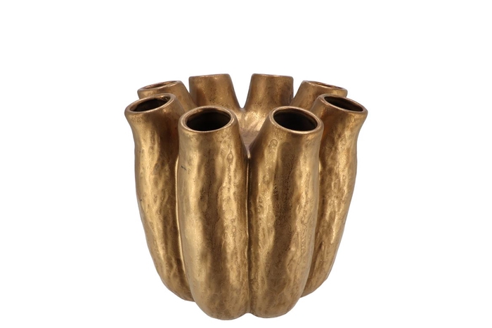 <h4>Luna Gold Tube Vase 19x19cm Nm</h4>