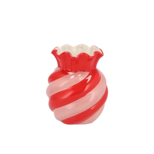 Sweety Dutch Red/pink Vase Candy 13x13x16cm
