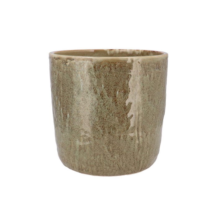 <h4>Iron Stone Sand Glazed Pot 21x19cm</h4>