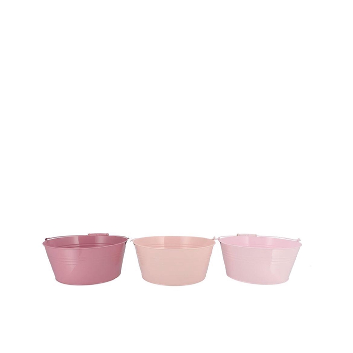 <h4>Zinc Summer Pink Mix Basic Bowl Ass 22x10x18cm</h4>