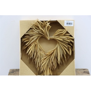 Wr Silkworm Heart Shape Natural 30cm