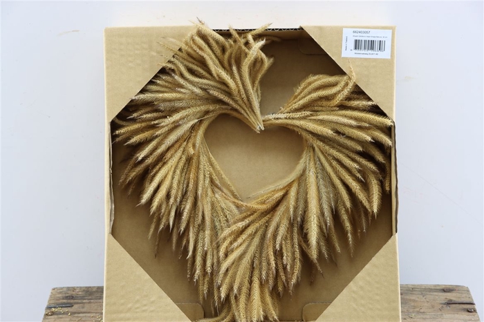 Wr Silkworm Heart Shape Natural 30cm