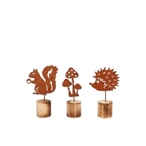 Rusty Wood Autumn Ass 17x10cm Nm