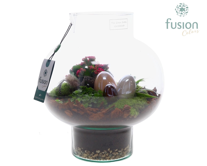 <h4>Green Bottle Laura Medium met Pasen Arrangement</h4>