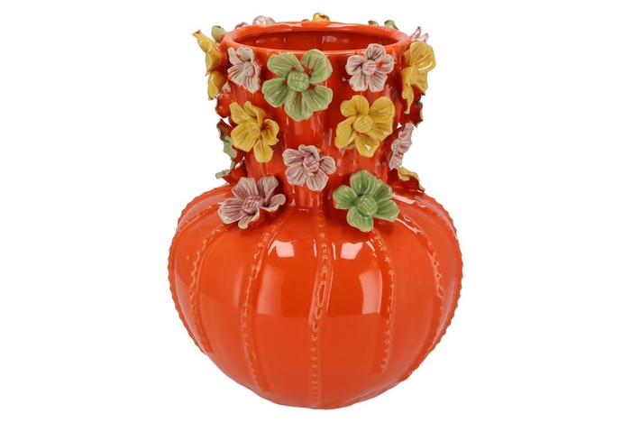 <h4>Flower Orange Vase 26x33cm Nm</h4>