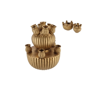 Amsterdam Gold Tulip Vase Set 24x31cm Nm