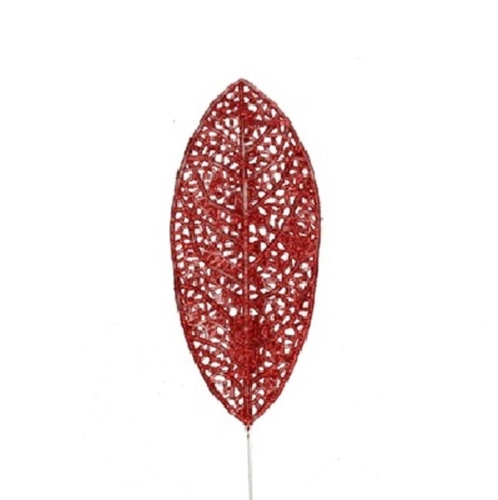 <h4>Christmas sticks 10cm Leaf glitter 14*6cm</h4>