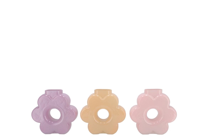 <h4>Livia Dreamy Pastel Mix Vase Ass 16x6x16cm</h4>