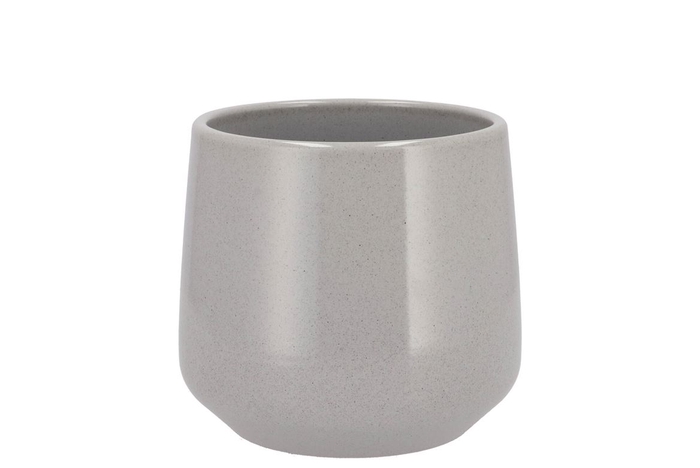 Ceramic Grey Stone Pot Berlin 13cm