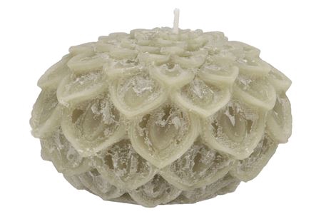 <h4>CANDLE DAHLIA PISTACHE 15X10CM</h4>