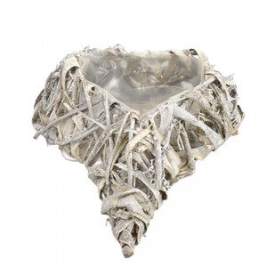 Valentijn Wilg planter hart 33*25*8cm