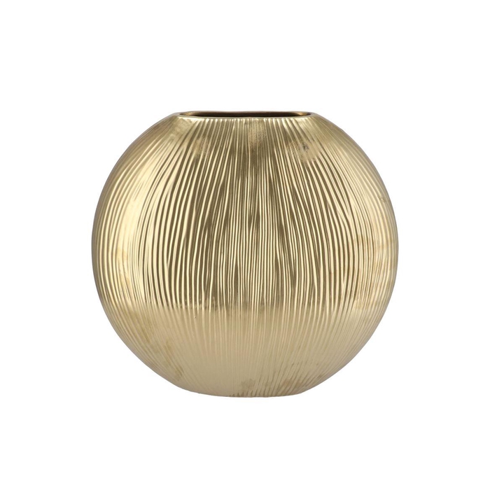<h4>Sifan Gold Vase Oval 41x16x39cm</h4>