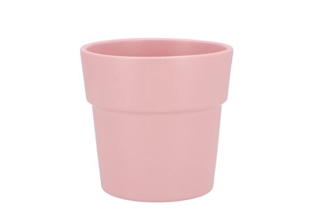 <h4>Ceramic Pink Silver Pot Orchid Edge 13cm</h4>