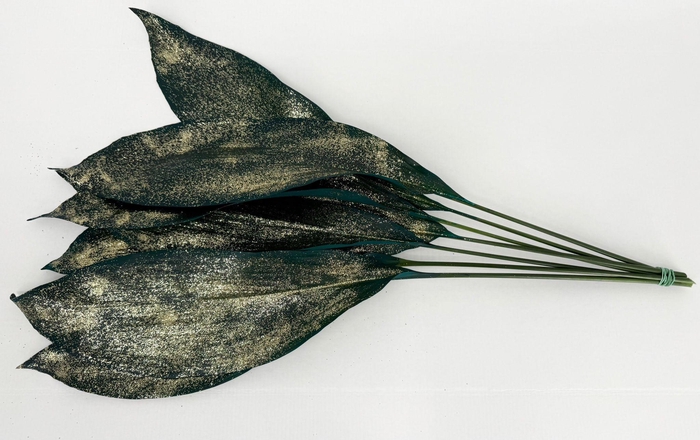 <h4>Aspidistra Painted Blu Glitter Gold</h4>