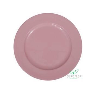 PLASTIC PLATE PINK D28