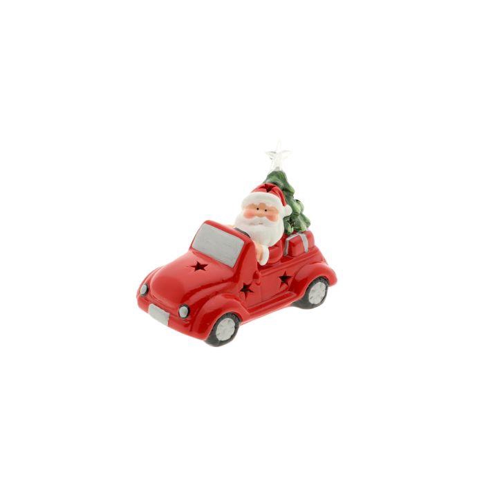 <h4>Car Cabrio Santa LED L18W10H14</h4>