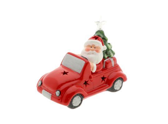 Car Cabrio Santa LED L18W10H14