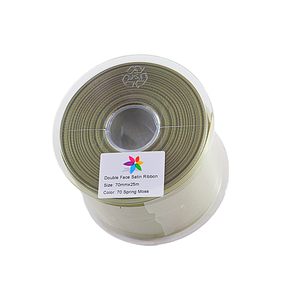 Satin Ribbon Spring Moss X25M