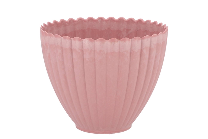 Melamine Lisa Pink Pot 16x7x13cm