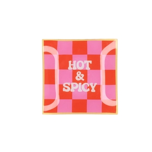 Plate Square Hot & Spicy 18x18x2cm