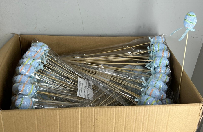 Stick Egg  Easter Party Blue