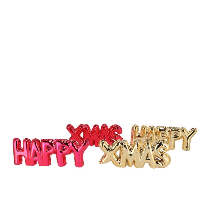 <h4>Jolie Jolly Fuchsia Happy Xmas Ass 31x4x11cm</h4>