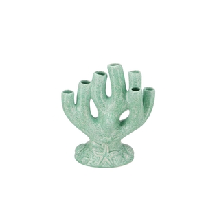 Shella Green Vase Coral 27x25x30cm