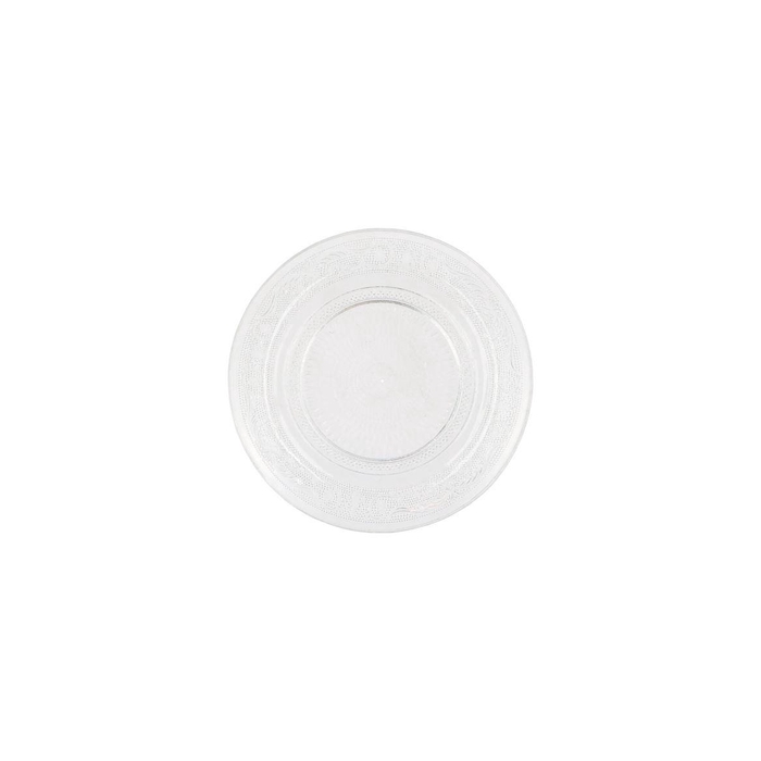 <h4>Dayah Transparent Glass Plate 20x2cm</h4>