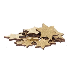 Star Lasercut Glitter 24pcs