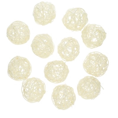 <h4>Decoration Rattan ball 6cm x12</h4>