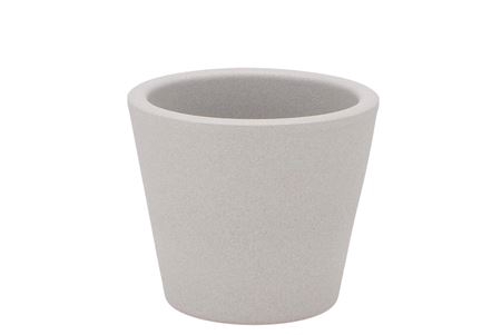 <h4>Vinci Matt Grey Container Pot 12x10cm</h4>