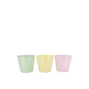 Zinc Dreamy Pastel Mix Bucket Basic Ass 13x12x9cm